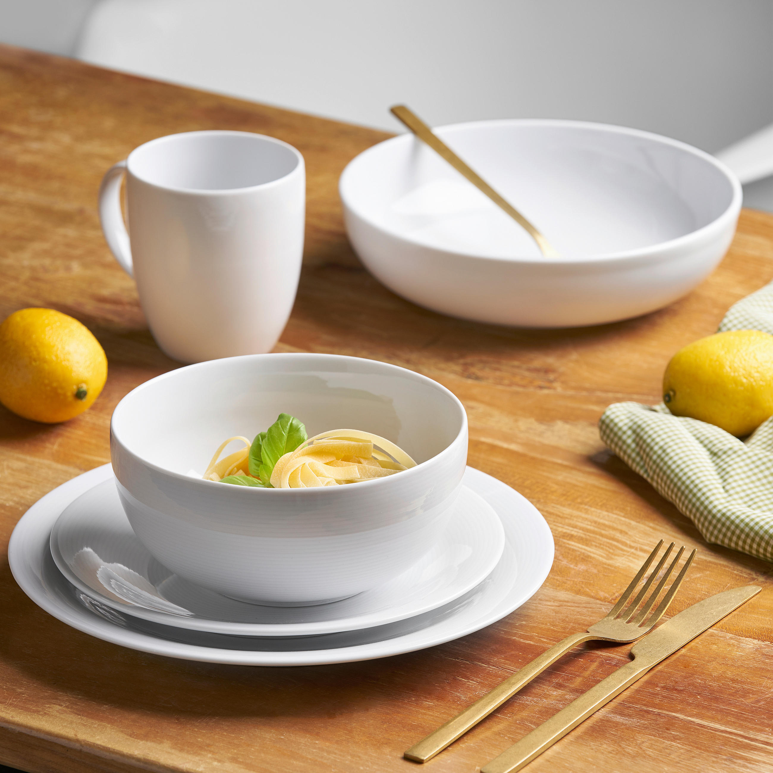 KAFFEEBECHERSET Jive   6-teilig  - Weiß, Basics, Keramik (0,4l) - Van Well