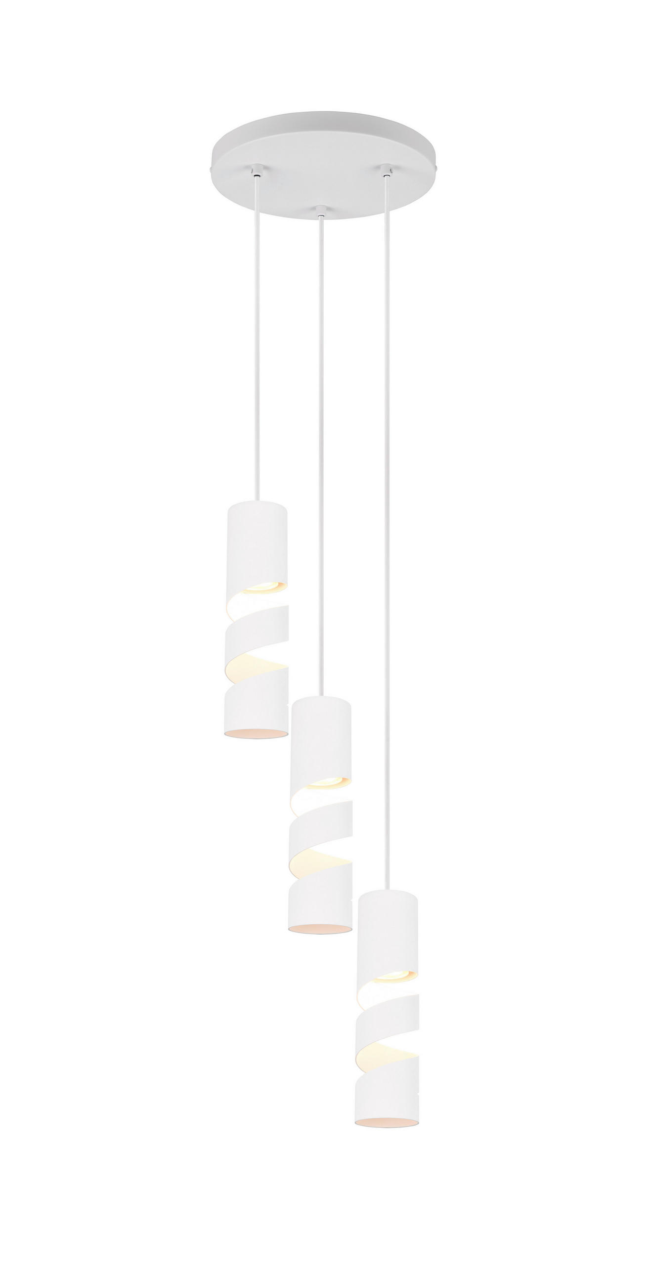 PENDELLEUCHTE 28/150 cm  - Weiß, KONVENTIONELL, Metall (28/150cm) - Trio Leuchten