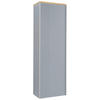 GARDEROBENSCHRANK  in 54/170/31 cm  - Eichefarben/Silberfarben, Design, Glas/Holz (54/170/31cm)
