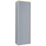 GARDEROBENSCHRANK  in 54/170/31 cm  - Eichefarben/Silberfarben, Design, Glas/Holz (54/170/31cm) - Novel