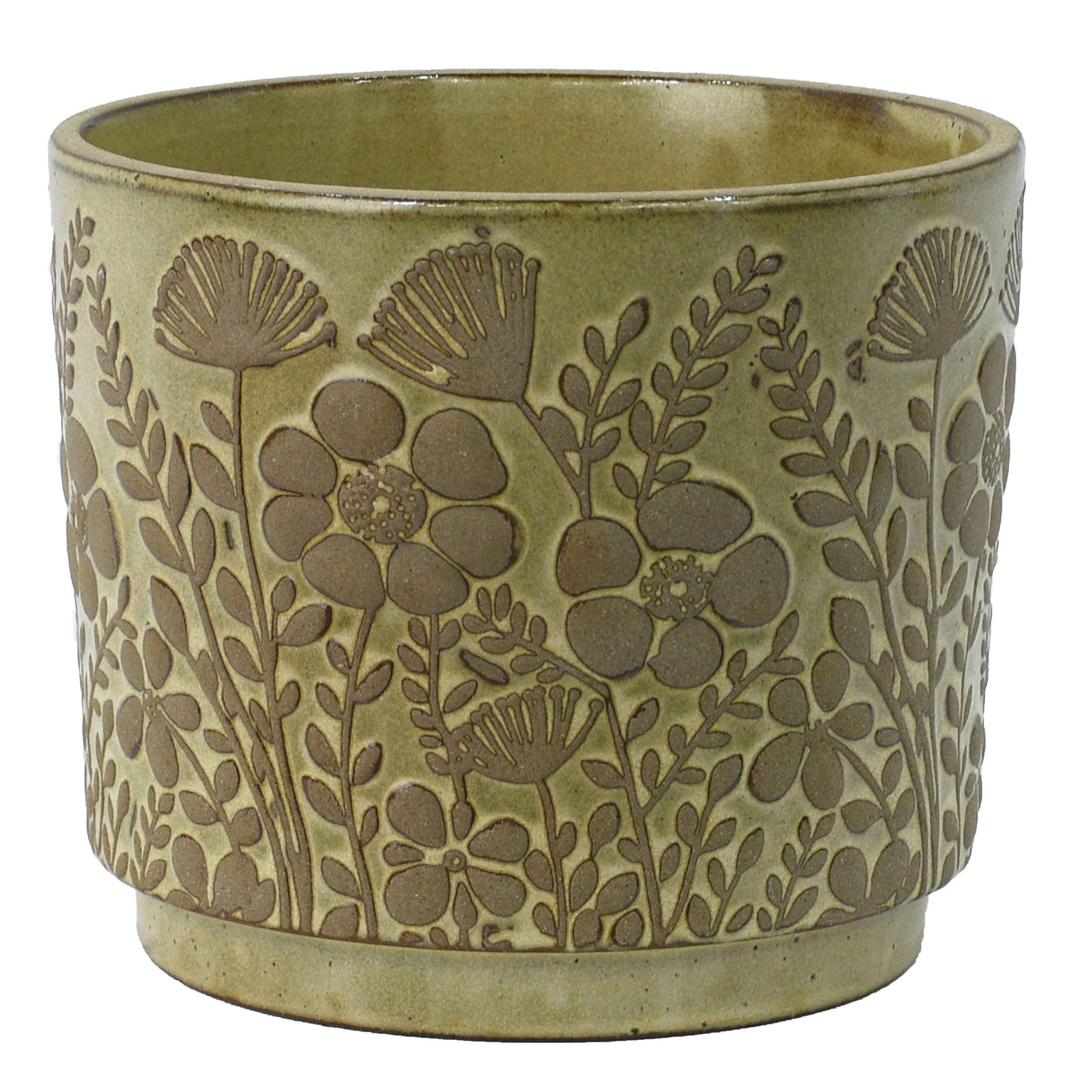 KVĚTINÁČ NA KVĚTINY keramika, 15/17,5 cm - vícebarevná, Natur, keramika (15/17,5cm) - Ambia Home