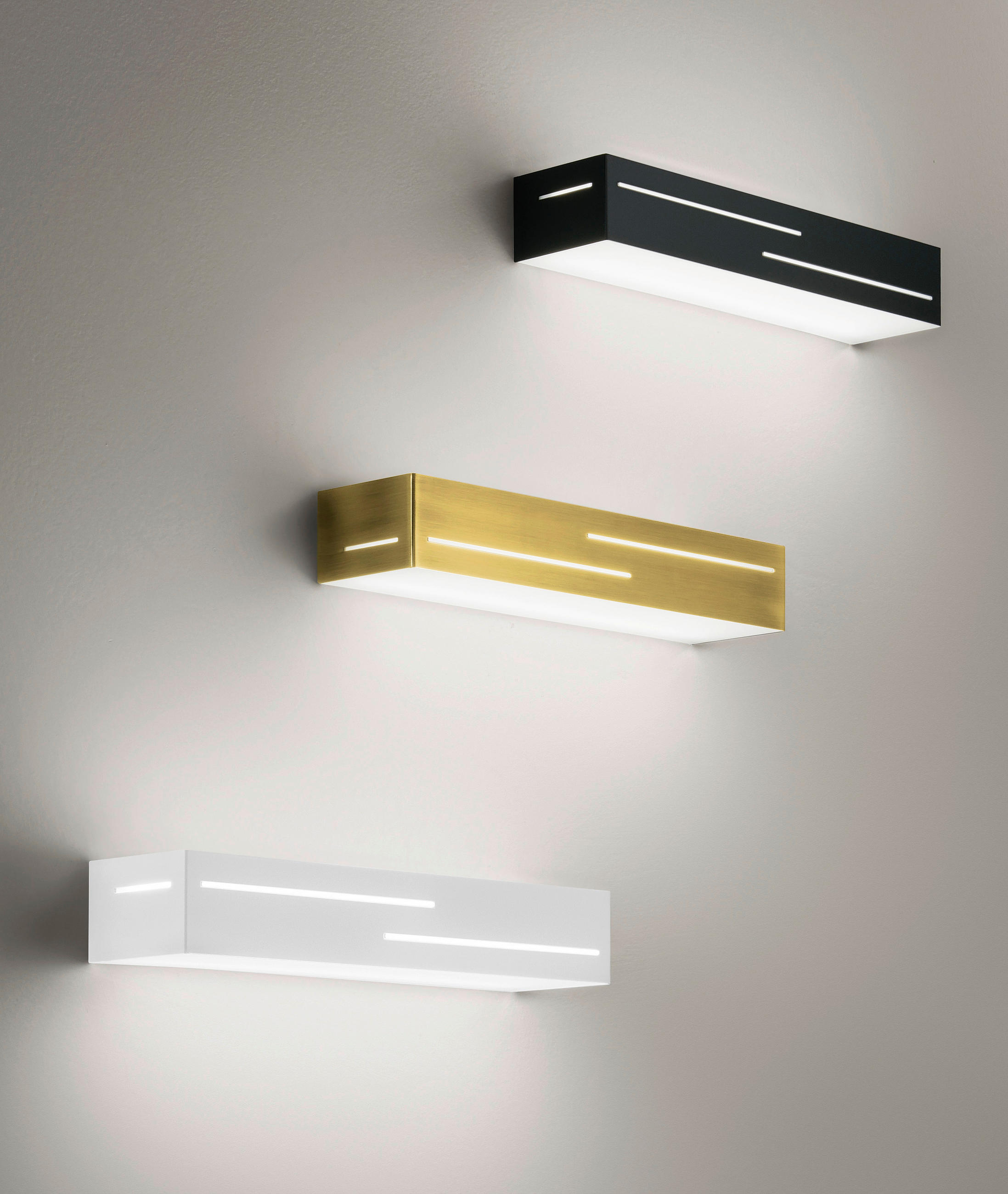LED-WANDLEUCHTE Banny 31/7/5 cm   - Messingfarben, Basics, Kunststoff/Metall (31/7/5cm) - Fabas Luce