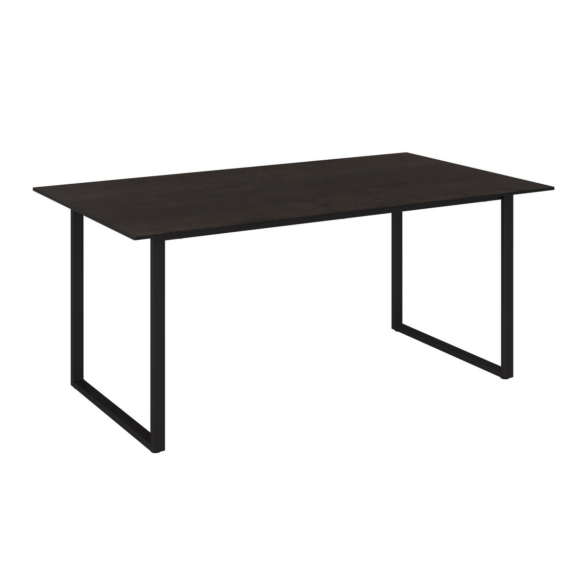 GARTENTISCH 158/90/68 cm Metall, Kunststoff rechteckig  - Anthrazit/Dunkelbraun, Design, Kunststoff/Metall (158/90/68cm) - Amatio