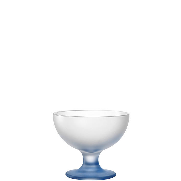 EISSCHALE  - Blau/Transparent, Design, Glas (12,00/10,00/12,00cm) - Leonardo