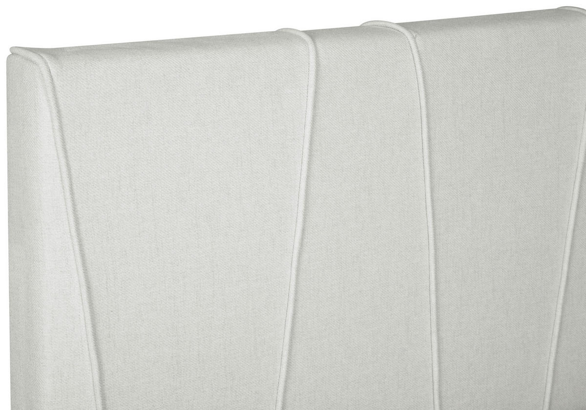 BOXSPRING-ÁGY 160/200 cm  krémszínű  - krémszínű/fekete, Modern, textil (160/200cm) - MID.YOU