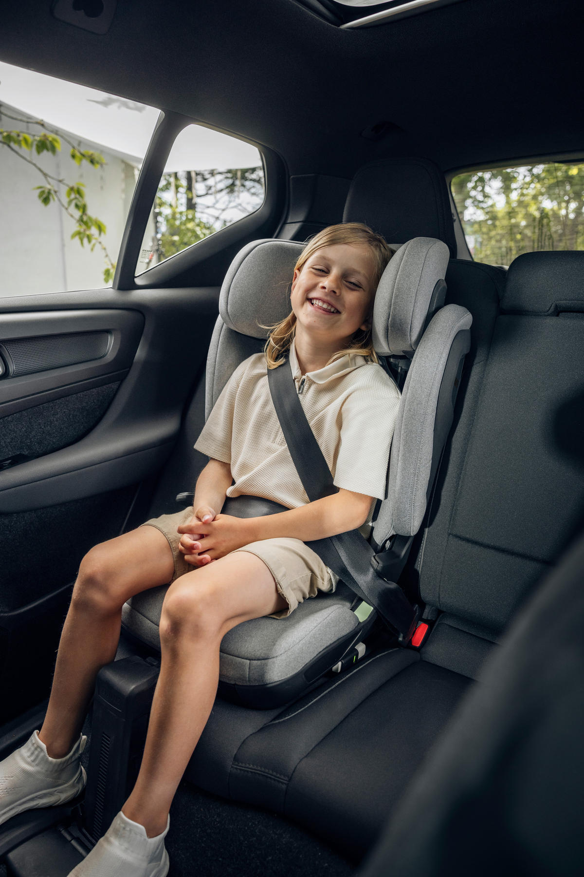 KINDERAUTOSITZ Palm   - Hellgrau, Basics, Kunststoff (45.6/44.8/62.6cm) - Thule