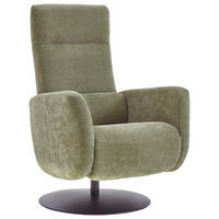 RELAXSESSEL Chenille Kopfteilverstellung, Fußteilverstellung    - Schwarz/Olivgrün, Design, Textil/Metall (76/109/83cm) - Beldomo Comfort