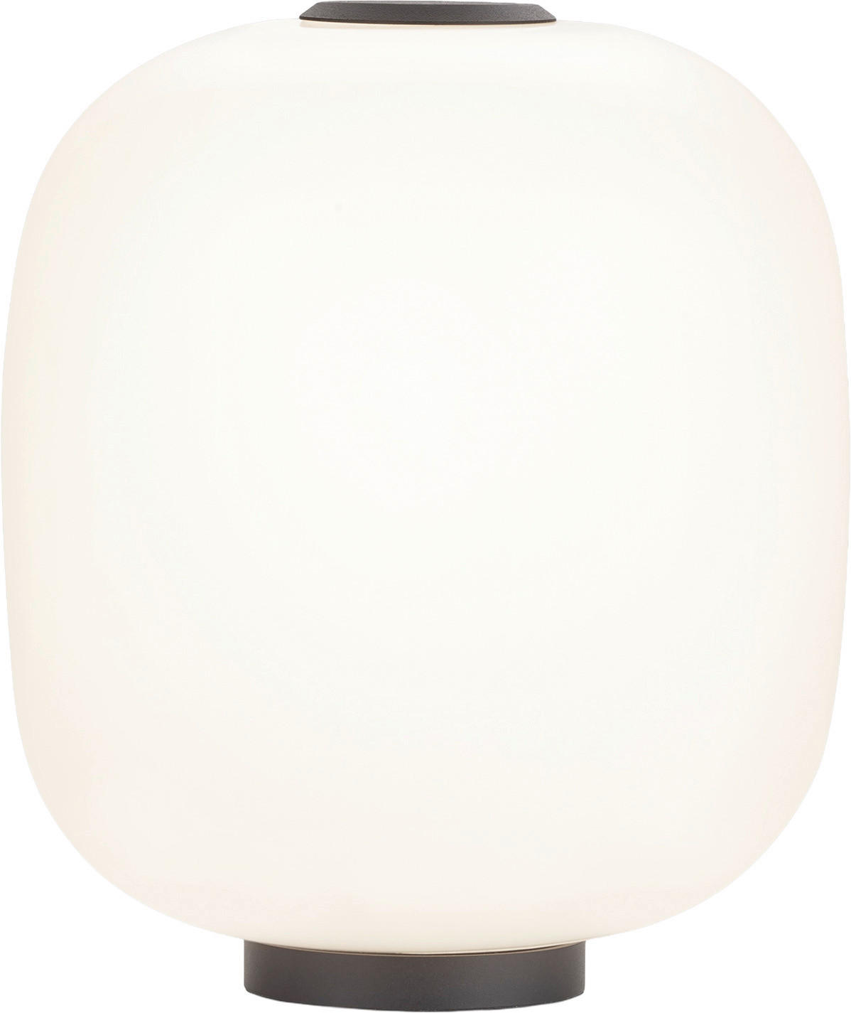 LED-TISCHLEUCHTE 27/28.5 cm   - Schwarz/Weiß, KONVENTIONELL, Glas/Metall (27/28.5cm) - Helestra