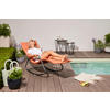 GARTEN-RELAXLIEGE 57/81/143 cm  - Orange, KONVENTIONELL, Textil/Metall (57/81/143cm) - Siena Garden