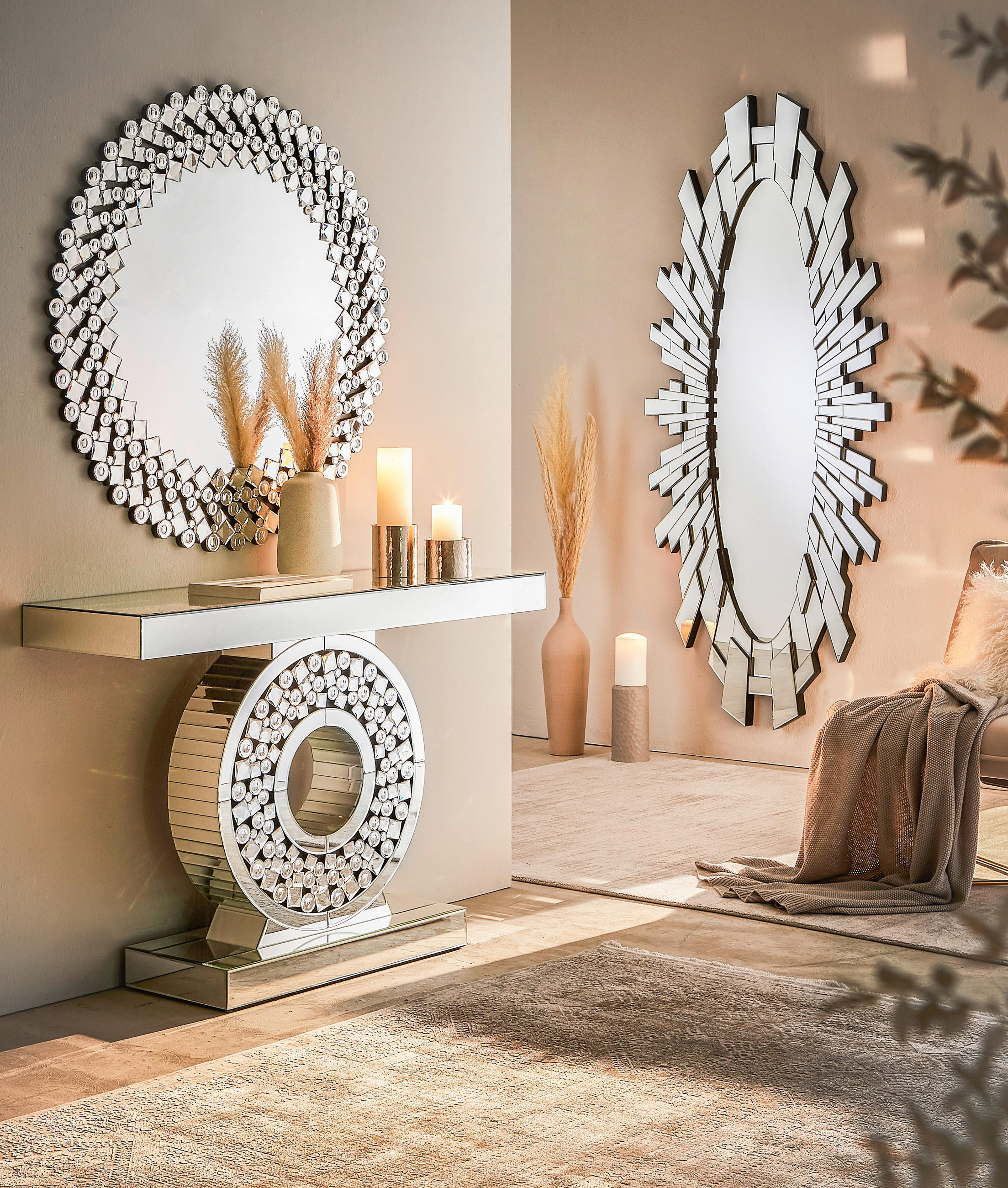 Thumbnail - Xora Konsolentisch, Glas, Holzwerkstoff, 35.5x80x120 cm, Wohnzimmer, Wohnzimmertische, Konsolentische