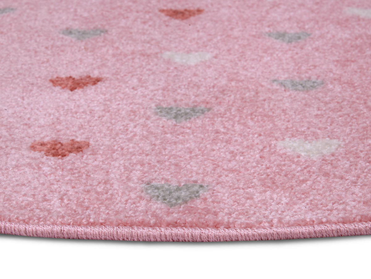 KINDERTEPPICH 100 cm Adventures  - Hellrosa, Design, Kunststoff (100cm)