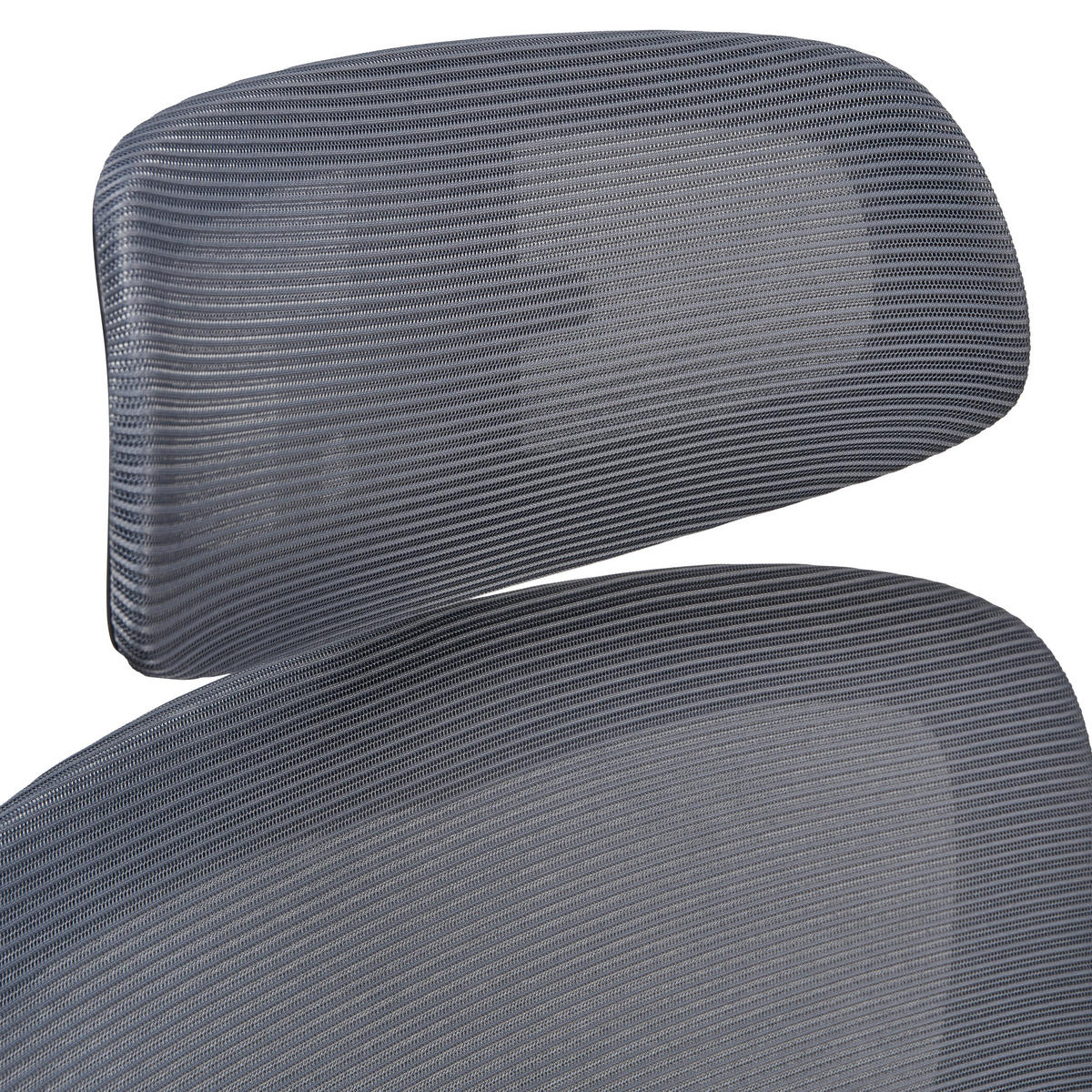 DREHSTUHL Netzbespannung Grau, Schwarz  - Schwarz/Grau, MODERN, Kunststoff/Textil (65/115-123/68cm) - Livetastic