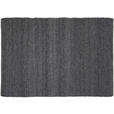 HANDWEBTEPPICH 200/300 cm Helsinki Anthrazit  - Anthrazit, Basics, Textil (200/300cm) - Linea Natura