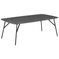 SOFFBORD i metall, glas, keramik 110/60/40 cm  - svart/grå, Basics, metall/glas (110/60/40cm) - Xora