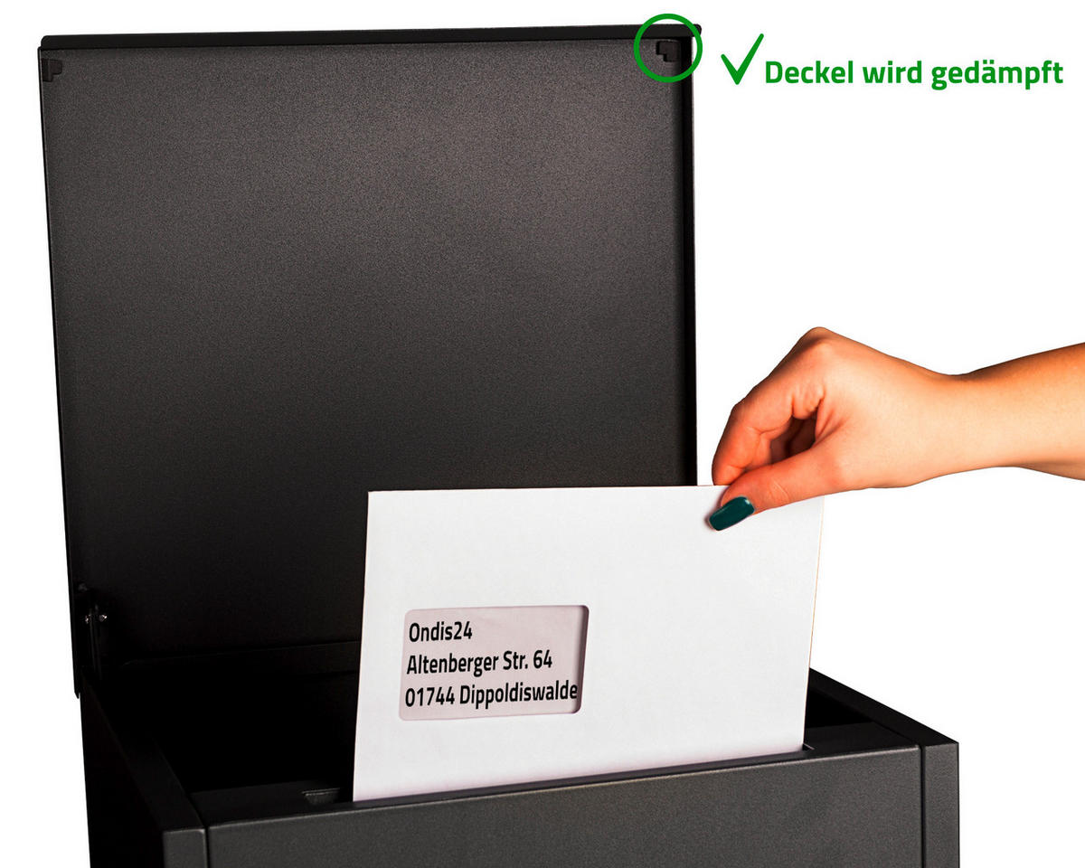 PAKETBOX 39,5/118,5/38,5 cm  - Schwarz, Basics, Metall (39,5/118,5/38,5cm)
