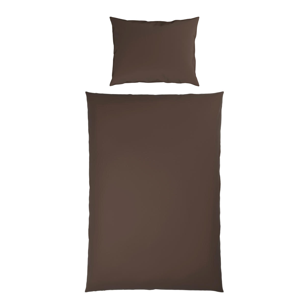 BETTWÄSCHESET 2-teilig 160/210 cm  - Braun, Basics, Textil (160/210cm) - Bio:Vio