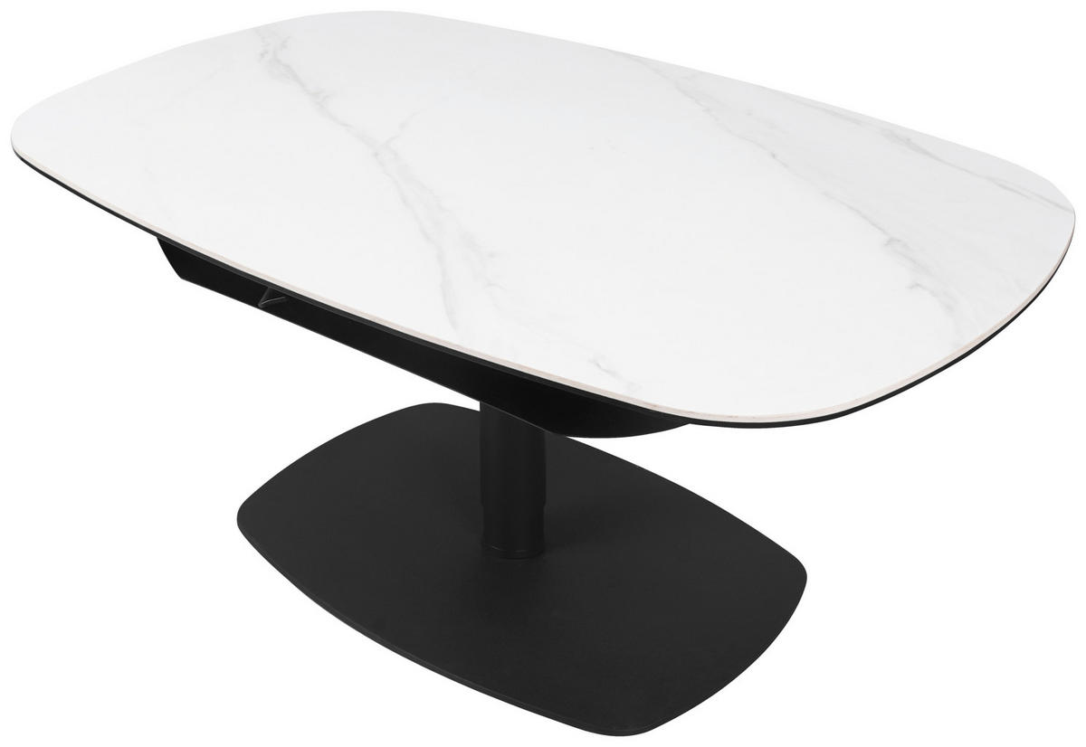 COUCHTISCH ESG 110/70/50-75 cm rechteckig Anthrazit, Weiß  - Anthrazit/Weiß, Design, Glas/Keramik (110/70/50-75cm) - Dieter Knoll