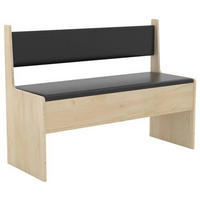 SITZBANK 110/80/42 cm Honigeiche  - Honigeiche/Weiß, MODERN (110/80/42cm) - MID.YOU