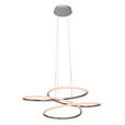 LED-HÄNGELEUCHTE 84,5/150 cm  - Silberfarben, Design, Kunststoff/Metall (84,5/150cm) - Novel