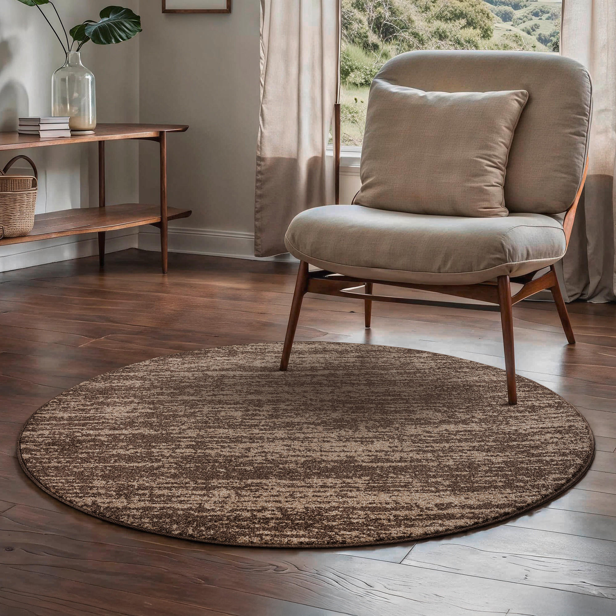 WEBTEPPICH 120 cm Oslo Braun  - Braun, Basics, Kunststoff/Textil (120cm) - Novel