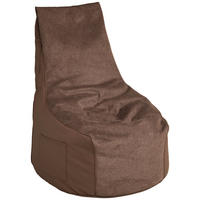 SITZSACK Lederlook, Webstoff Braun 270 L  - Braun, Design, Textil (85/100/85cm) - Boxxx
