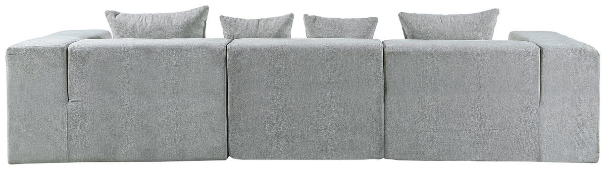 3-SITZER-SOFA in Leinenoptik Grau  - Grau, Design, Textil (300/60/100cm) - P & B