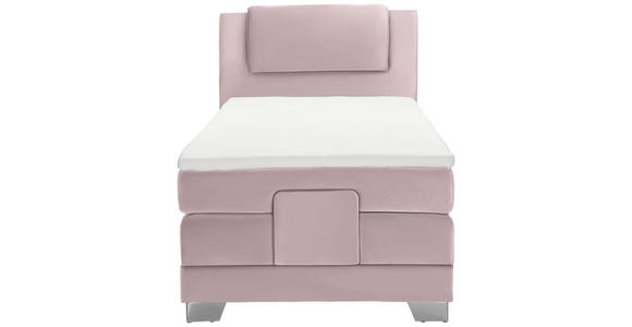 BOXSPRINGBETT 100/200 cm  in Rosa  - Silberfarben/Rosa, KONVENTIONELL, Kunststoff/Textil (100/200cm) - Esposa