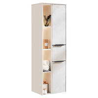 MIDISCHRANK 51,9/115,2/32 cm  - Sandfarben/Schwarz, MODERN, Holzwerkstoff/Metall (51,9/115,2/32cm) - Celina Home