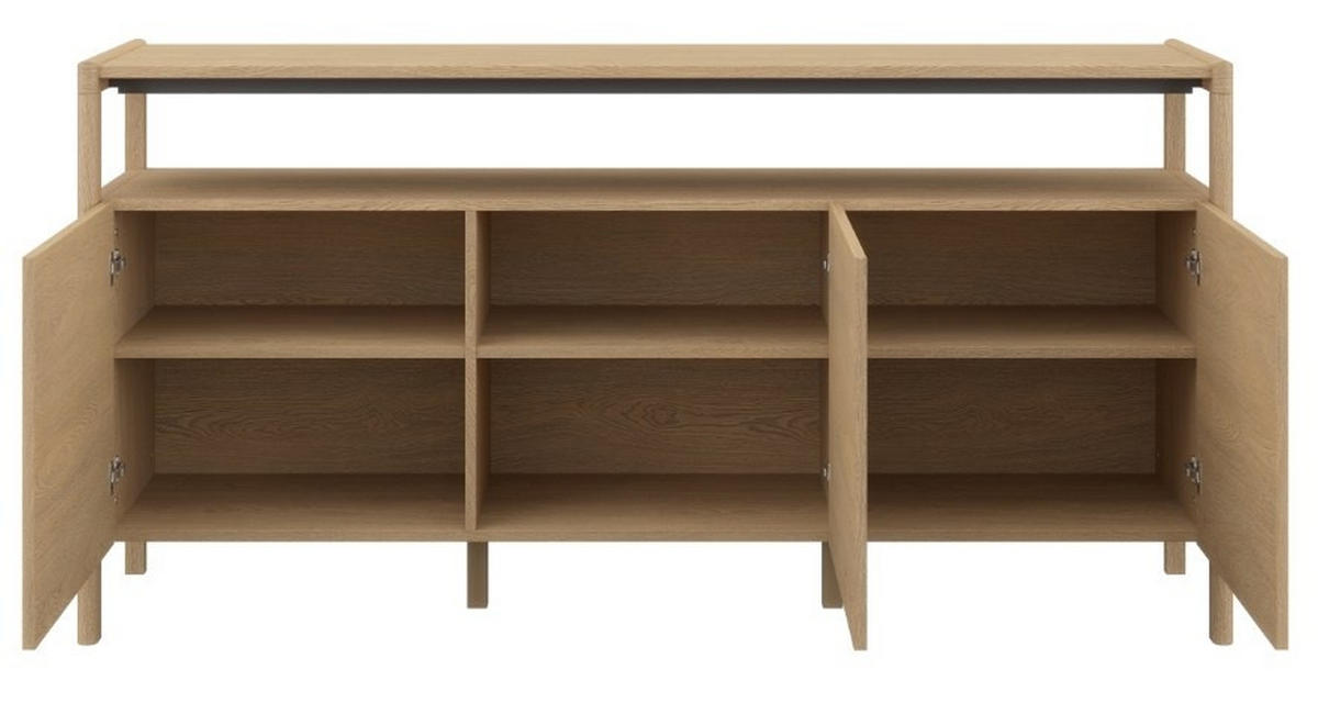 SIDEBOARD 177/89/45 cm  - ekfärgad, Design, trä (177/89/45cm) - Skovby
