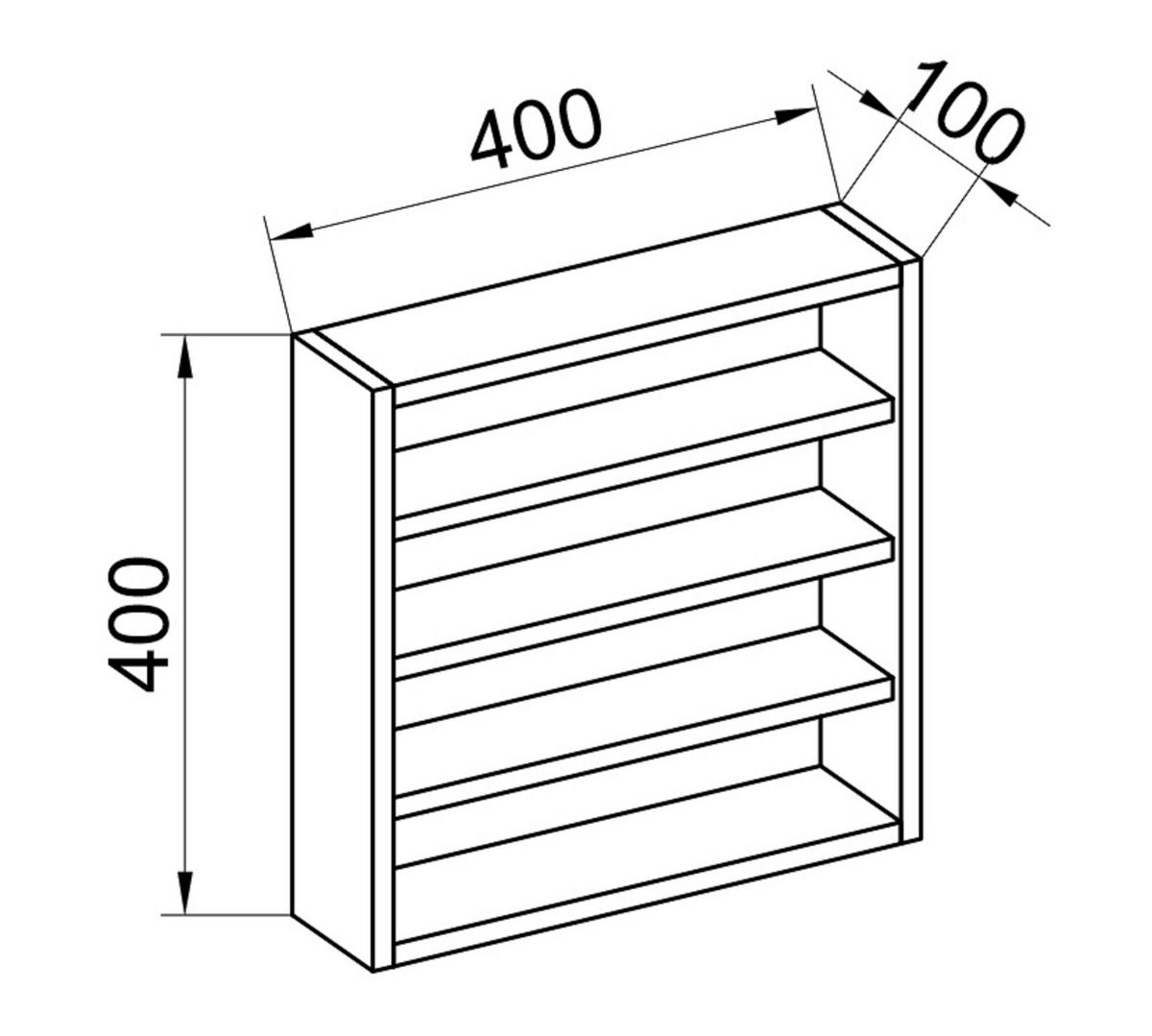 VÄGGHYLLPLAN 40/40/10 cm  - bokfärgad, Design, trämaterial (40/40/10cm) - MID.YOU