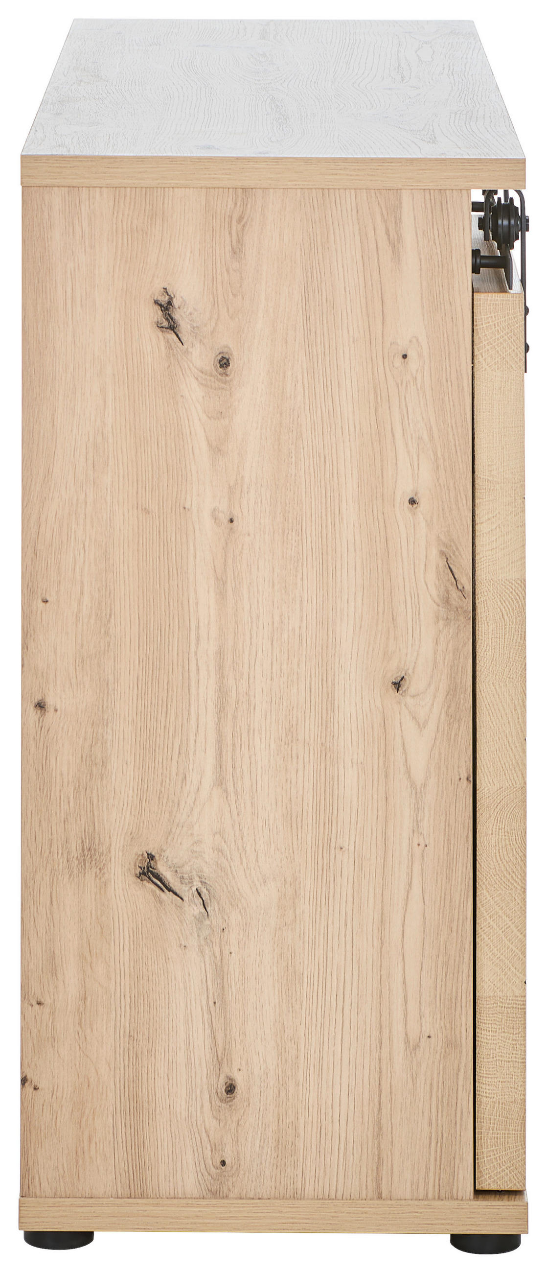 TÁLALÓSZEKRÉNY 120/86/40 cm  - fekete/tölgyfa, Lifestyle, műanyag/faalapú anyag (120/86/40cm) - MID.YOU