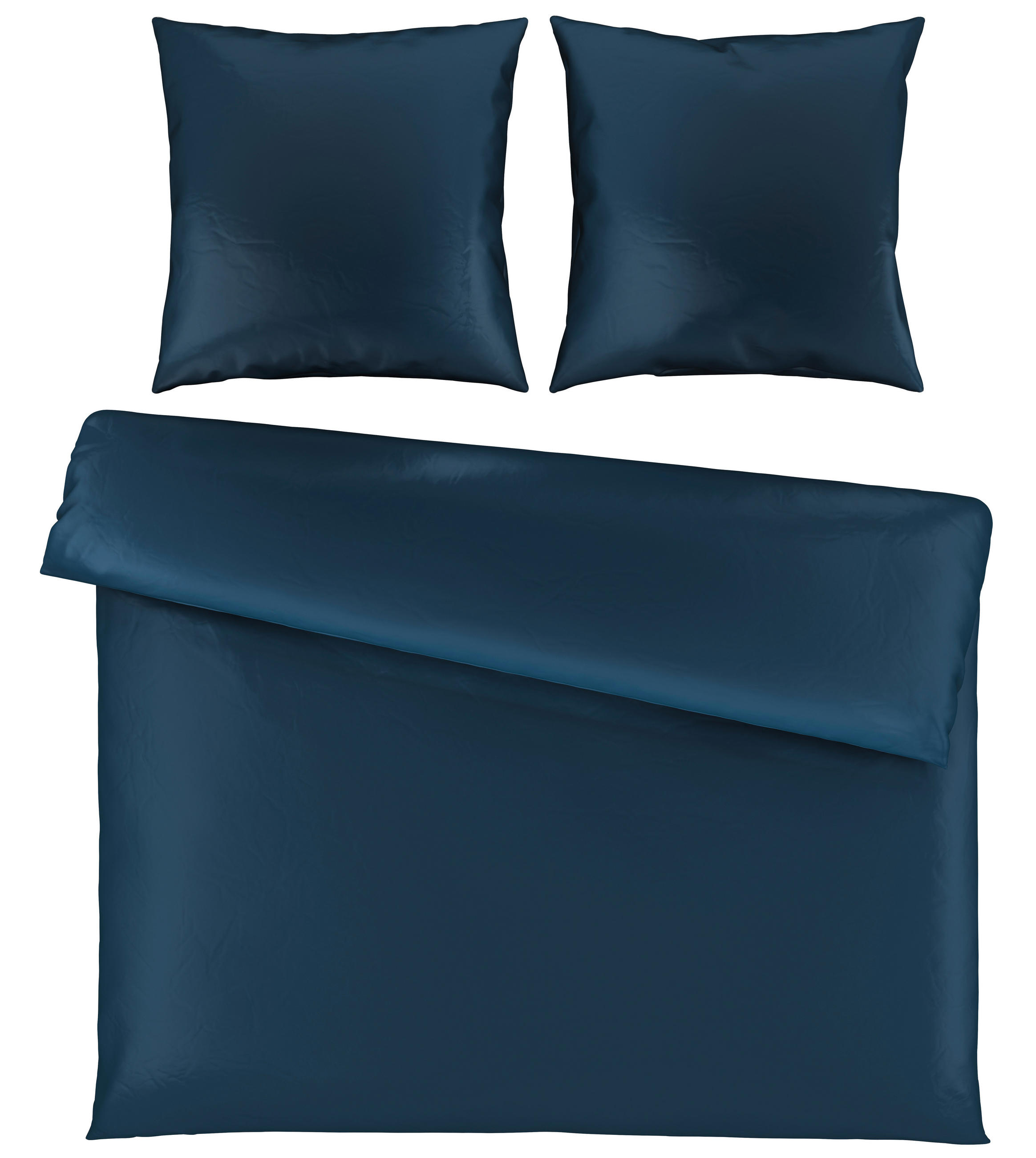 BETTWÄSCHE Segesta Satin 200/200 cm  - Dunkelblau, MODERN, Textil (200/200cm) - Novel