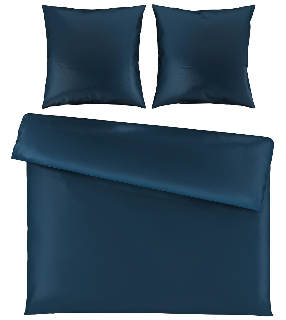 BETTWÄSCHE Segesta Satin 200/200 cm  - Dunkelblau, MODERN, Textil (200/200cm) - Novel