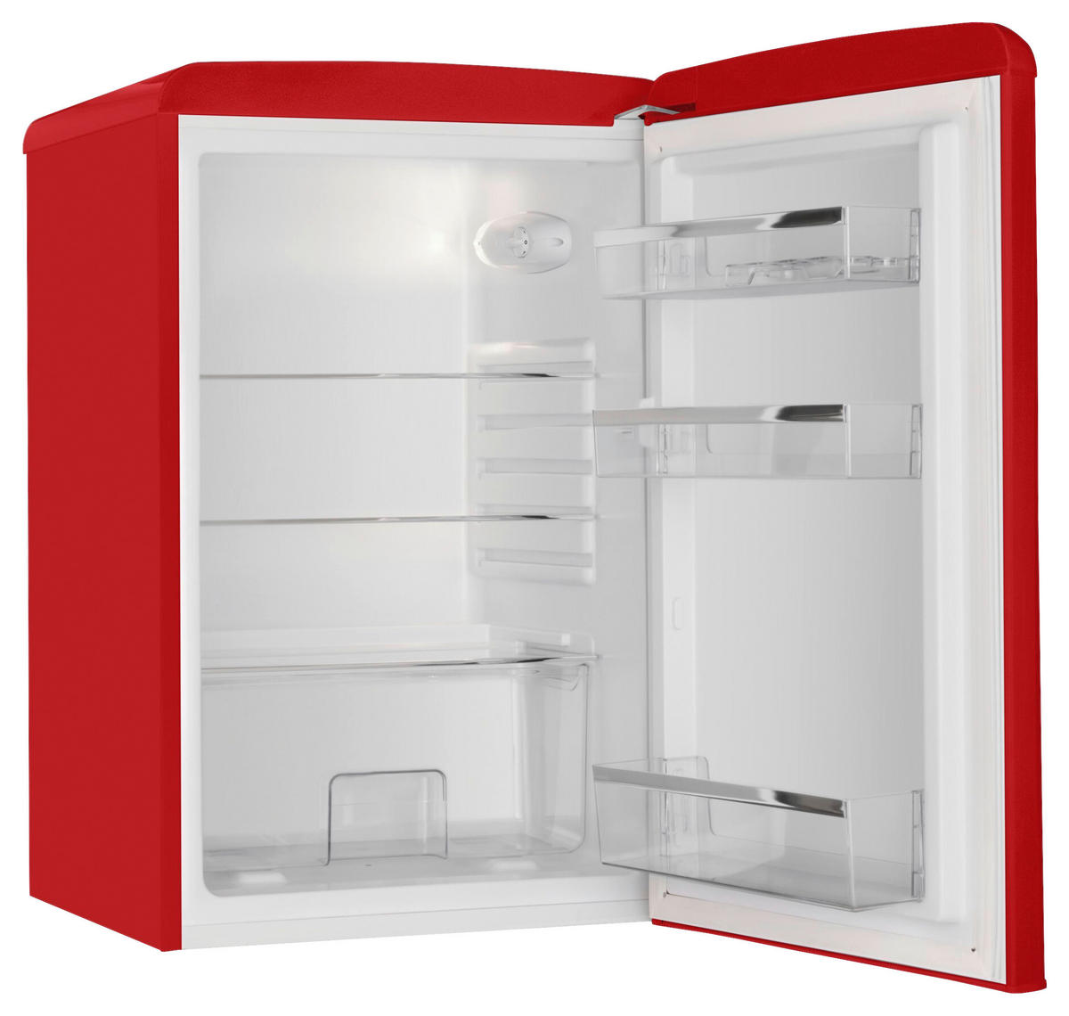 KÜHLSCHRANK 55/86/61,5 cm VKS15620-1R  - Rot, Basics, Glas/Metall (55/86/61,5cm) - Amica