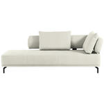 RÉCAMIERE Palio in Flachgewebe Naturfarben  - Schwarz/Naturfarben, Design, Textil/Metall (227/89/101cm) - Dieter Knoll