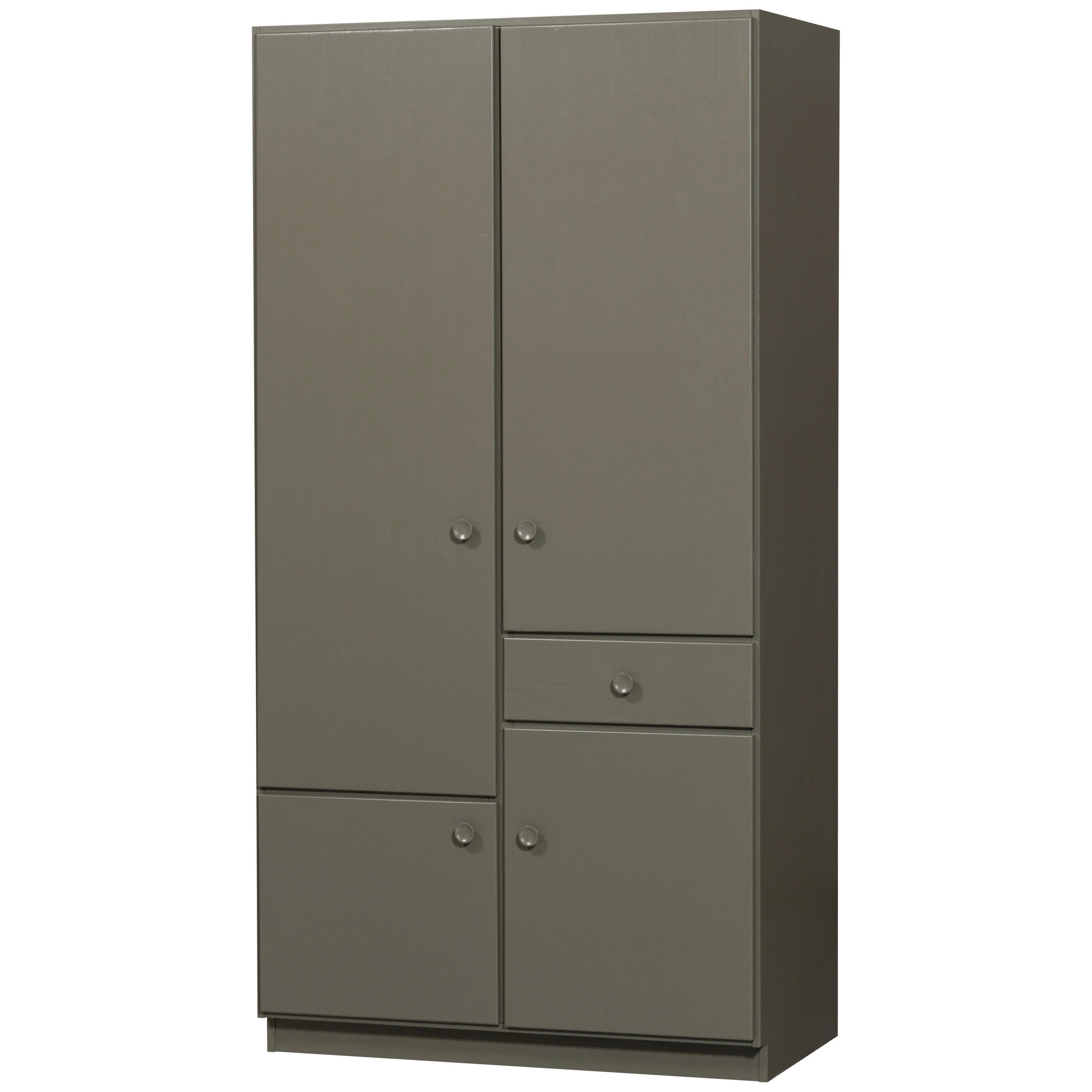 GARDEROBENSCHRANK Alfie  in 107/210/60 cm  - Waldgrün, Design, Holz (107/210/60cm) - Livetastic