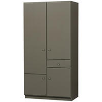 GARDEROBENSCHRANK Alfie  in 107/210/60 cm  - Waldgrün, Design, Holz (107/210/60cm) - Livetastic
