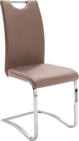 SCHWINGSTUHL  Lederauswahl Lederlook  - Cappuccino, Design, Textil/Metall (43/100/57cm) - Carryhome
