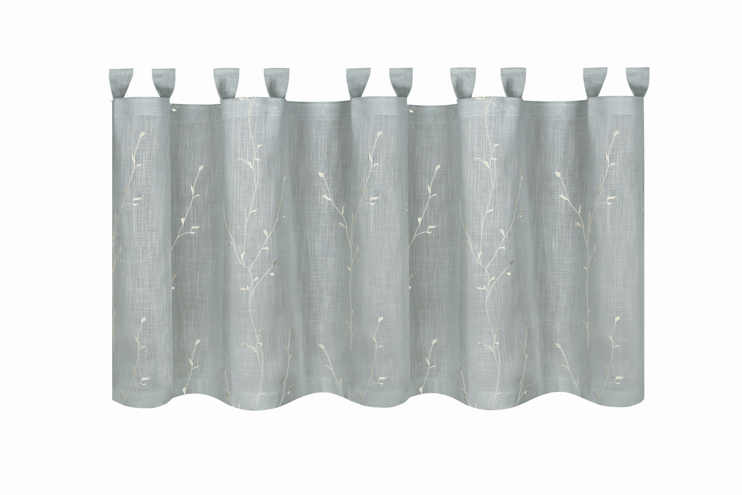 KURZGARDINE   150/50 cm   - Grau, Basics, Textil (150/50cm)