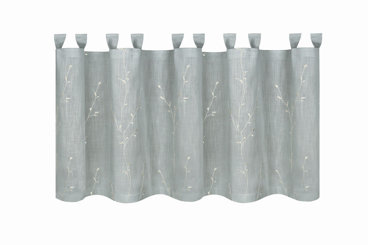 KURZGARDINE   150/50 cm   - Grau, Basics, Textil (150/50cm)