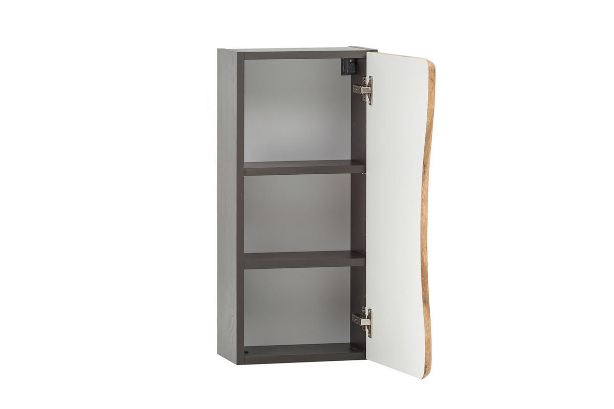 HÄNGESCHRANK 30/64/20 cm  - Eiche Wotan/Graphitfarben, Natur, Holzwerkstoff (30/64/20cm) - Xora