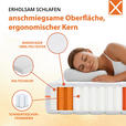 TASCHENFEDERKERNMATRATZE 90/200 cm Höhe ca. 22 cm  - Weiß, Basics, Textil (90/200cm) - Xora