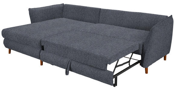 ECKSOFA in Webstoff Anthrazit 284/162 cm - Eichefarben/Anthrazit, KONVENTIONELL, Holz/Textil (284/162cm) - Carryhome
