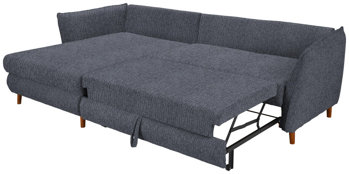 ECKSOFA in Webstoff Anthrazit  - Eichefarben/Anthrazit, Konventionell, Holz/Textil (284/162cm) - Carryhome