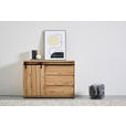KOMMODE , 120/86/4 cm, 3 Schublade(n)  - Eichefarben/Schwarz, LIFESTYLE, Holzwerkstoff/Kunststoff (120/86/4cm) - Landscape