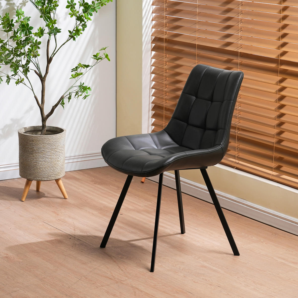 STUHL   Mikrofaser  Grau, Schwarz  - Schwarz/Grau, MODERN, Textil/Metall (54/86/62cm) - MID.YOU