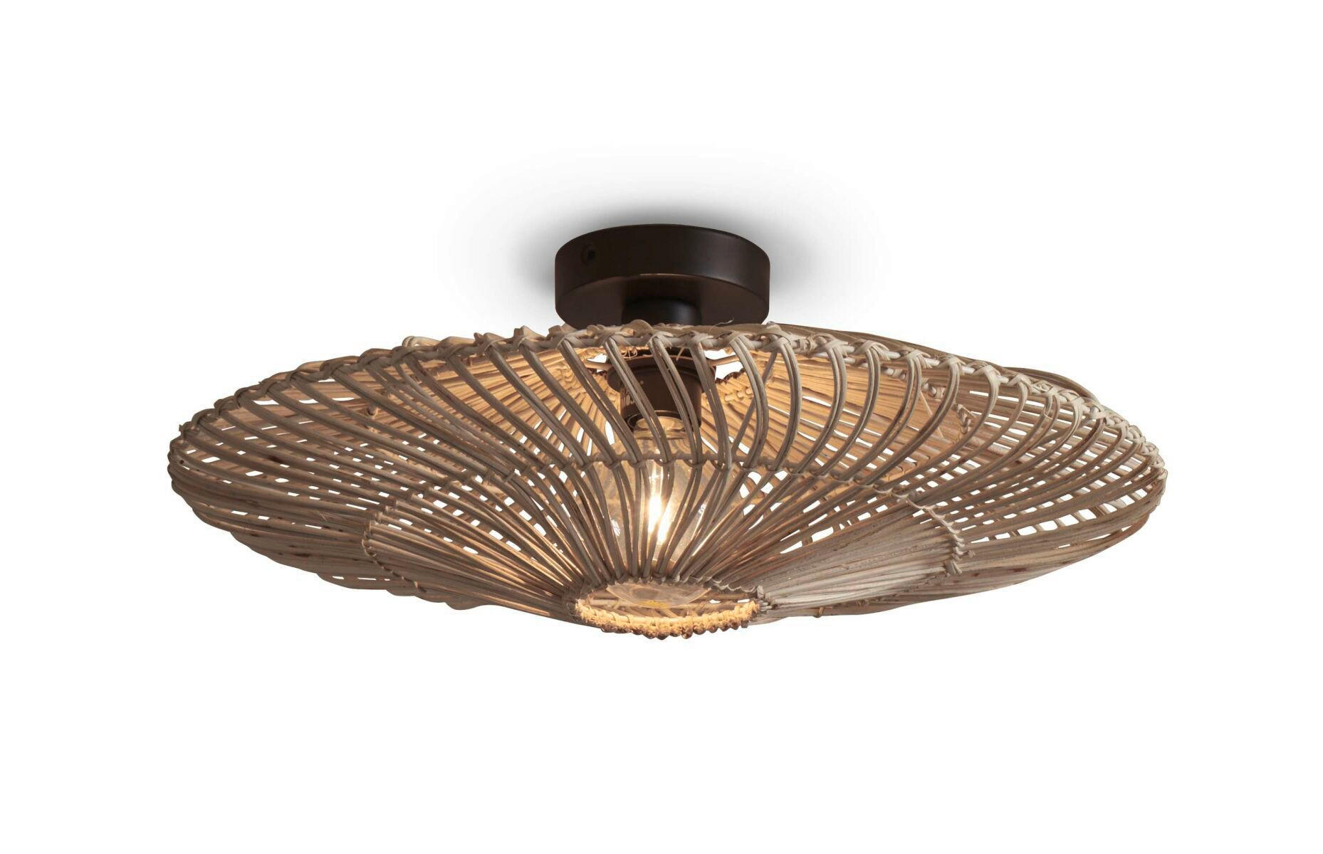 TAKLAMPA GOOD&MOJO  55/14 cm  - vit, Trend, naturmaterial (55/14cm) - Good & Mojo