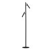 LED-STEHLEUCHTE 20/163 cm    - Schwarz/Weiß, Design, Kunststoff/Metall (20/163cm)