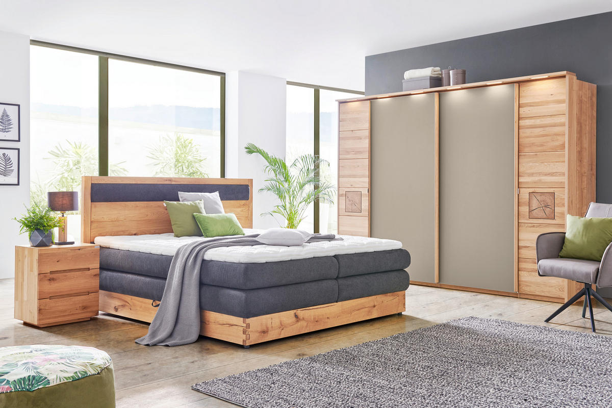 SCHWEBETÜRENSCHRANK Braun  - Braun, Design, Holz/Holzwerkstoff (246/215/74cm) - Linea Natura