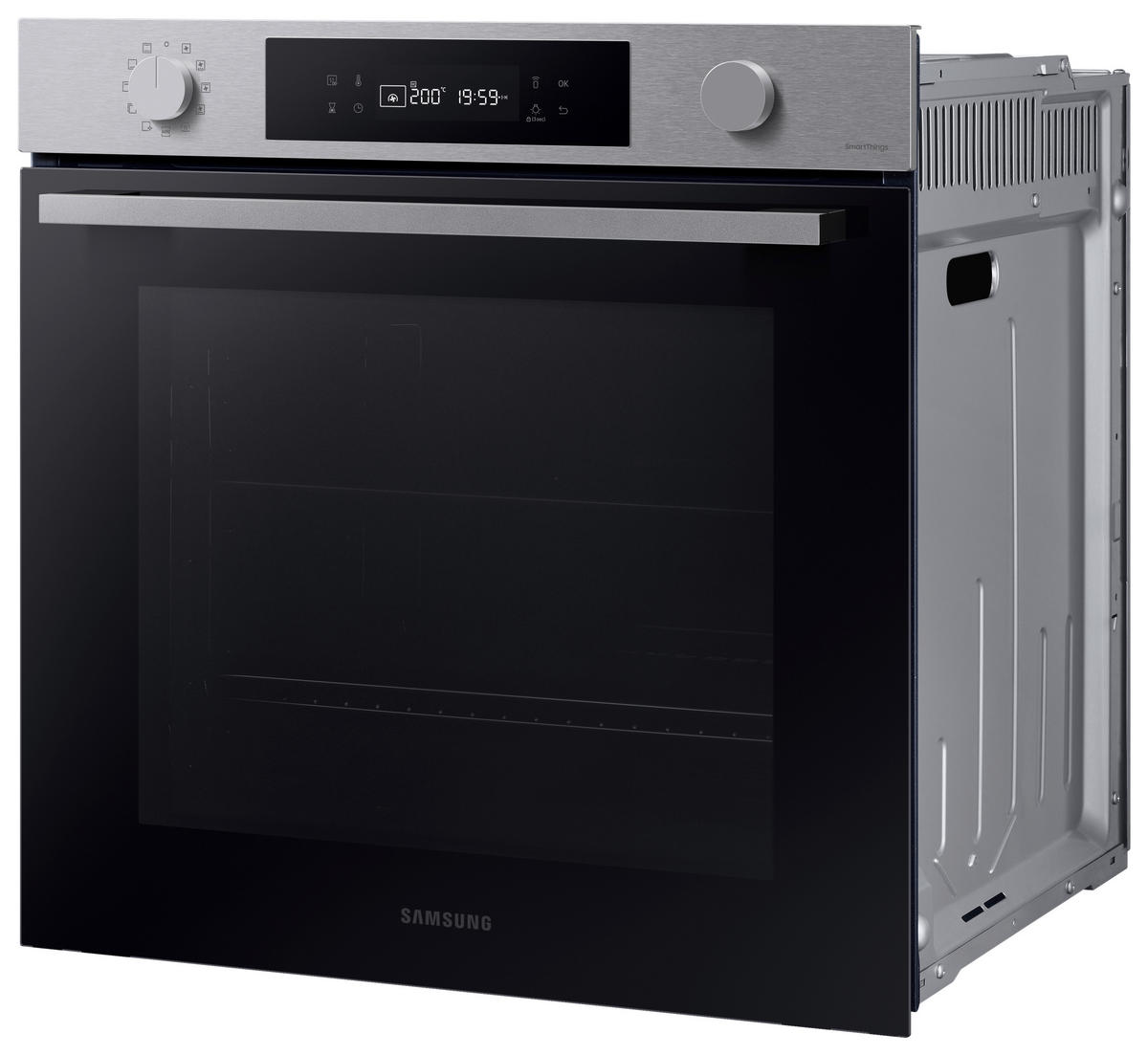EINBAUBACKOFEN NV7B41307AS/U1  - Edelstahlfarben/Schwarz, Design, Glas/Kunststoff (59,5/59,6/57,1cm) - Samsung